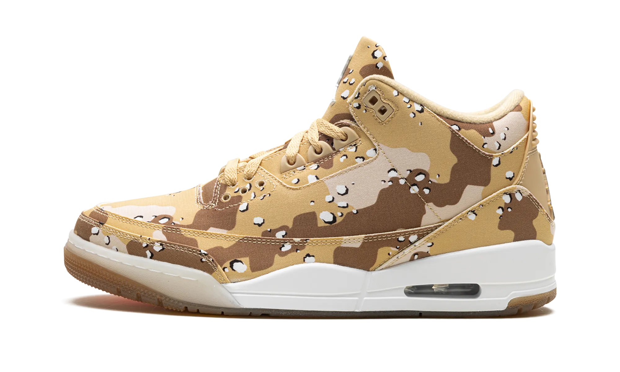 Air Jordan 3 WMNS "Desert Camo" mesh material