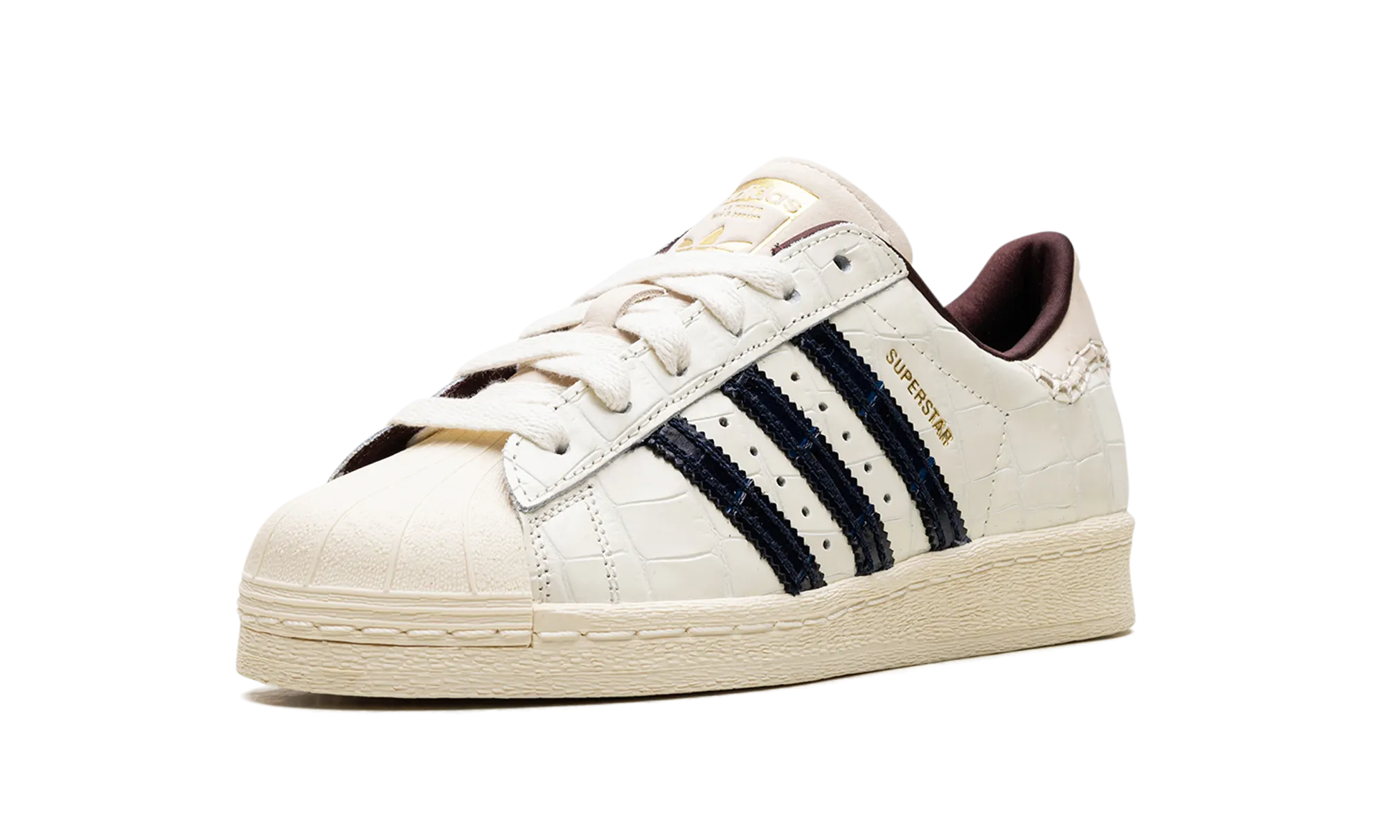 Chill Essential synthetic material Superstar "Wales Bonner - White Croc"