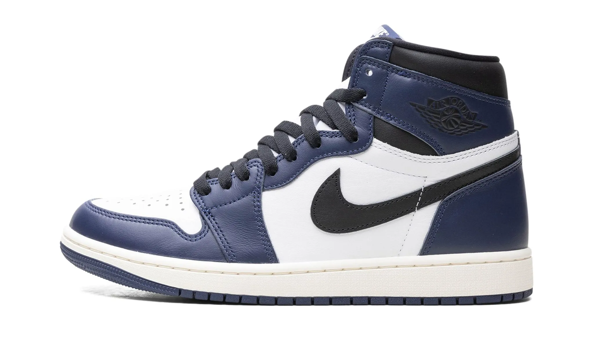 Air Jordan 1 Retro High OG 'Midnight Navy' Stripe Mood breath easy