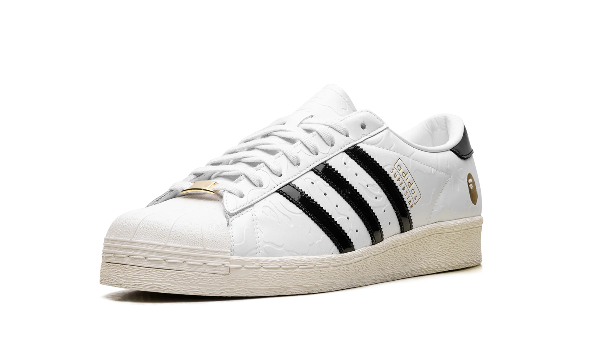 Superstar Vintage "A Bathing Ape - White Black" Trendy pick Lightweight Style