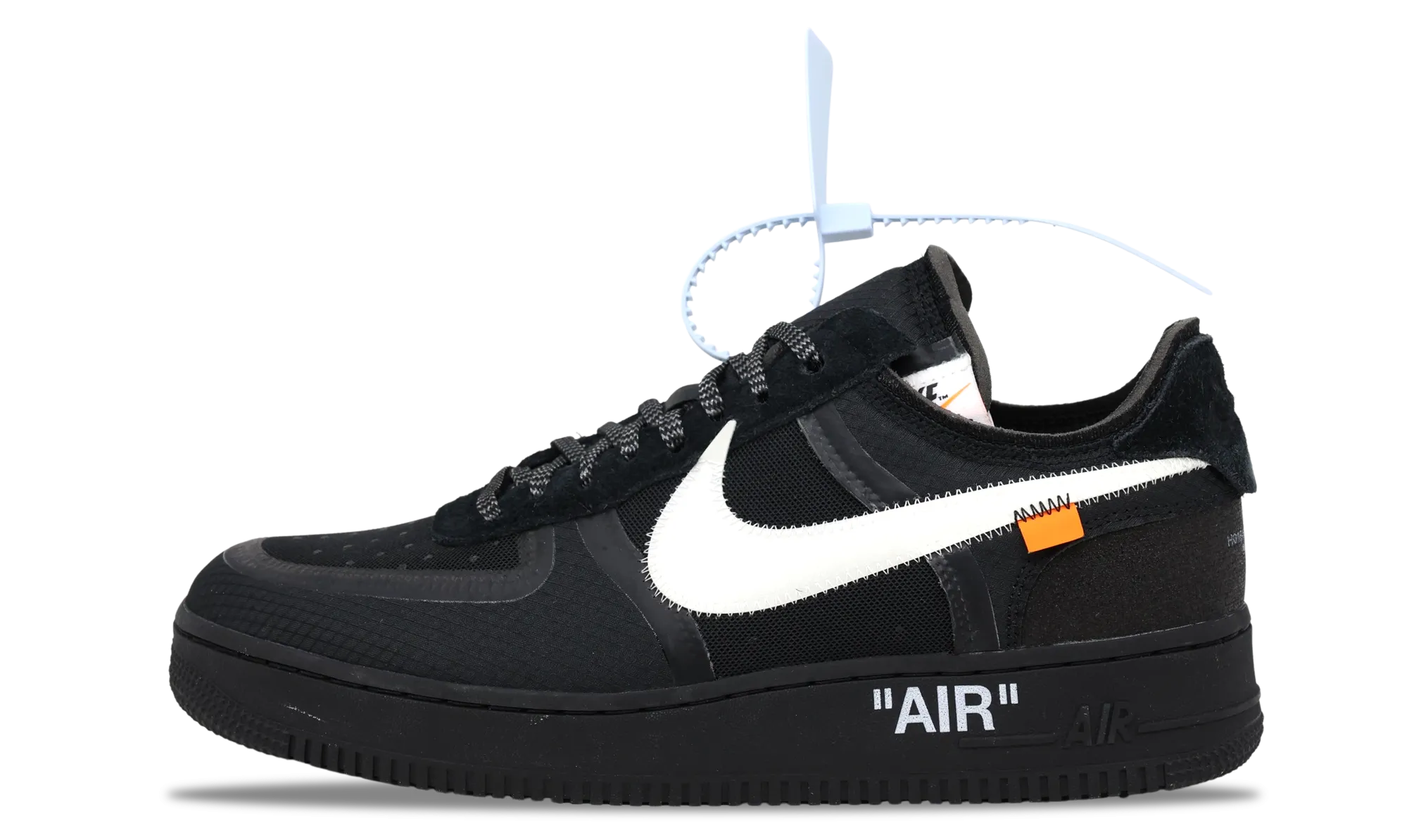 Gentle Walk Nike Air Force 1 Low x OFF-WHITE Black 2018 (AO4606-001) Men's Size 6-11