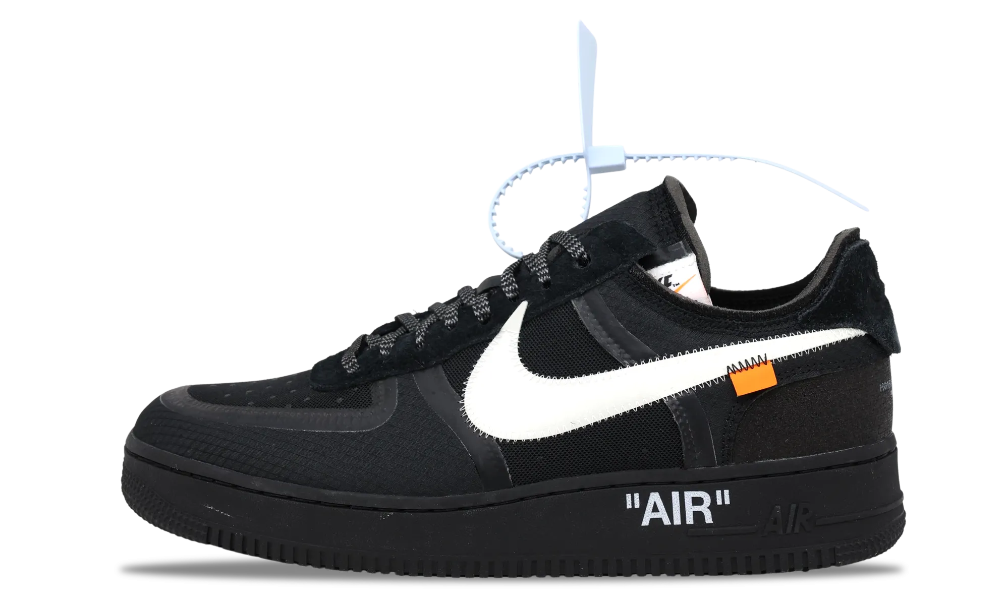 Washable Nike Air Force 1 Low x OFF-WHITE Black 2018 (AO4606-001) Men's Size 6-11