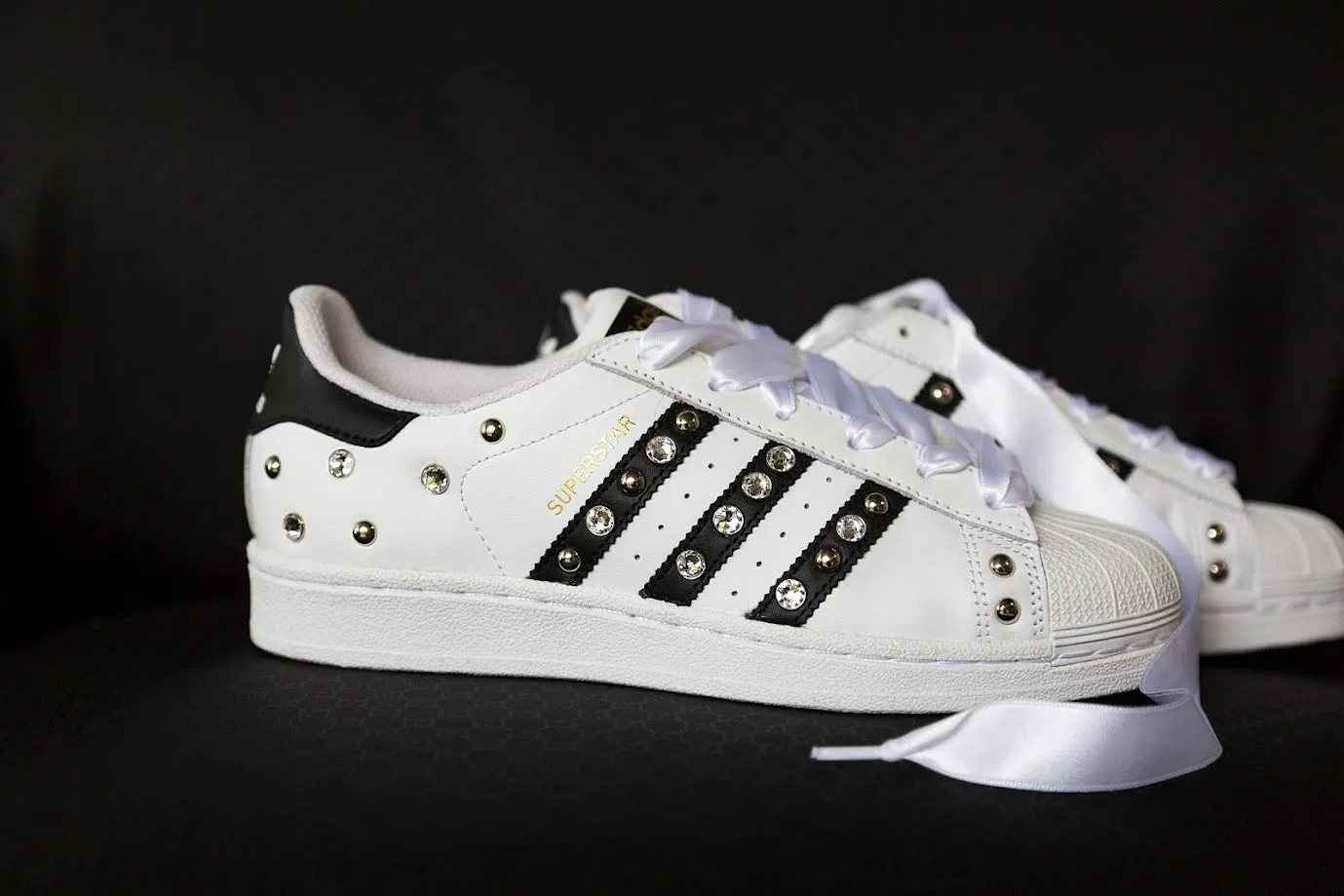 Adidas Superstar Strass & Lacci Raso Sturdy Construction Wear Easy