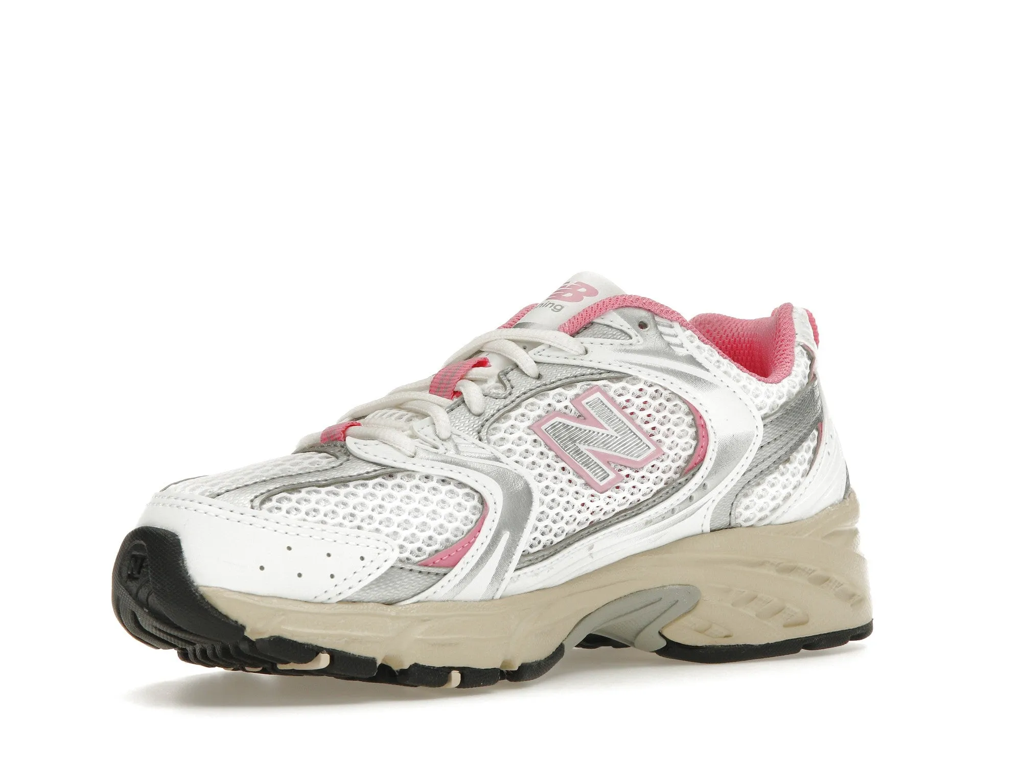 Track Run New Balance 530 White Pink Vintage