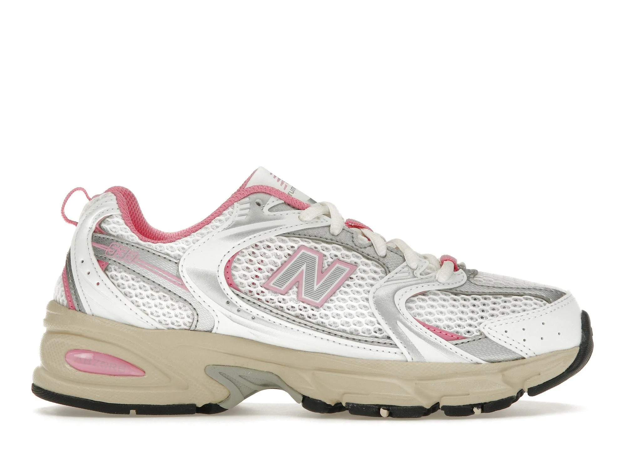 New Balance 530 White Pink Vintage Posture aid