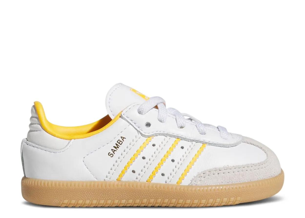 Smooth Soles Rain Jog Adidas Samba OG Crystal White Cloud White Crew Yellow (TD)