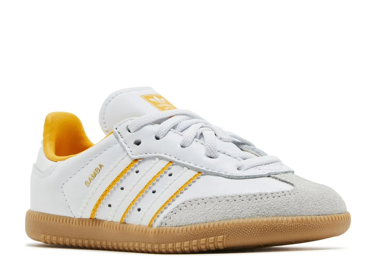 Parade Walk Adidas Samba OG Crystal White Cloud White Crew Yellow (TD)
