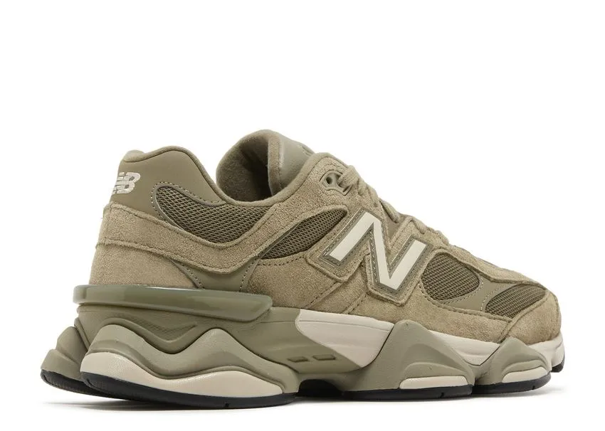 New Balance 9060 Covert Green Dark Stoneware Sidewalk Walk Flexible Sole