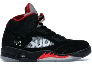 Jordan 5 Retro Supreme Black Non-Slip Cushioning