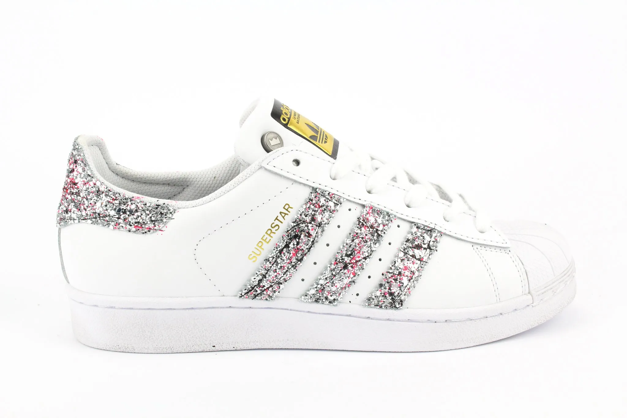Adidas Superstar Silver Glitter Vernice Daily Comfort