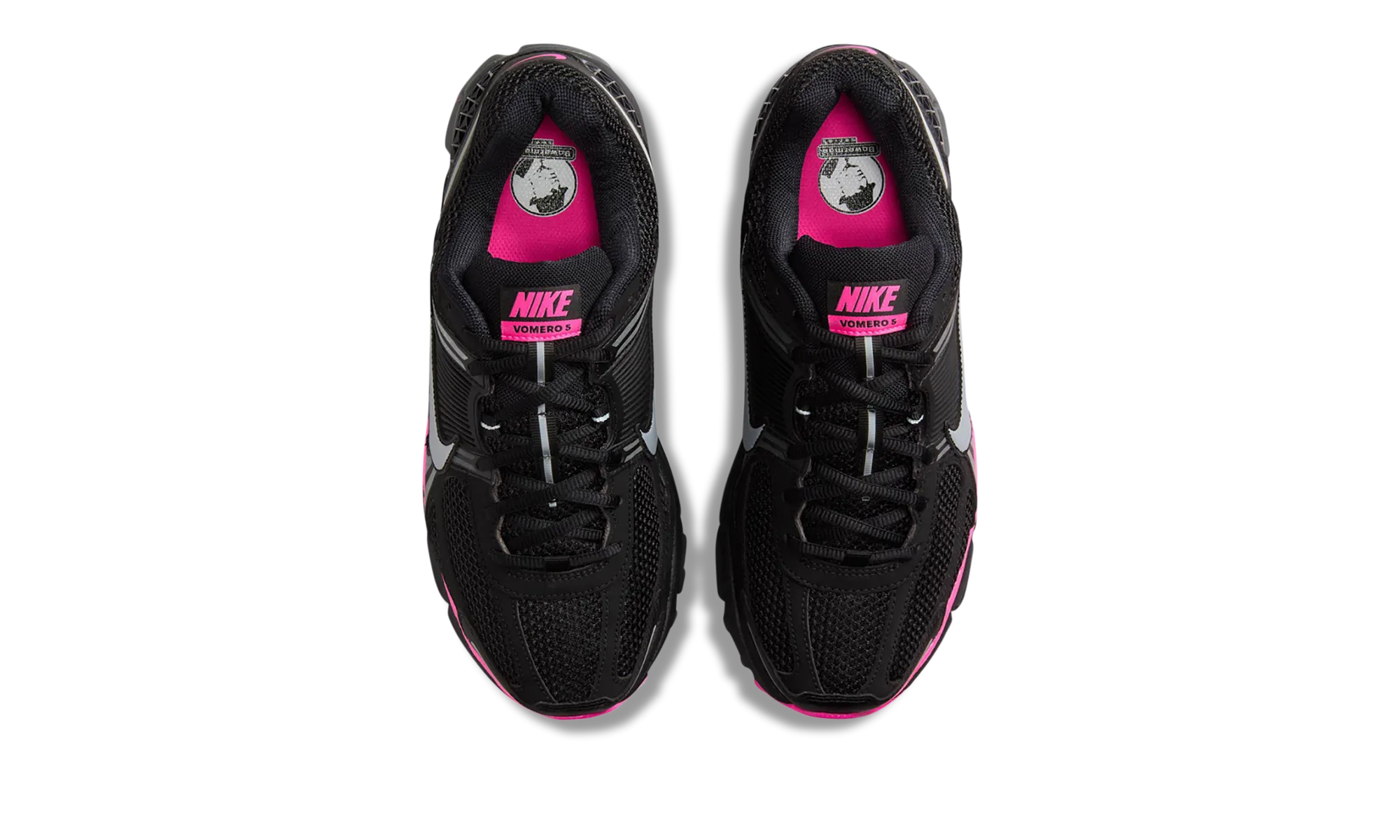 solid - color running for a way to stay connected to the community Zoom Vomero 5 "Black Pink Blast"