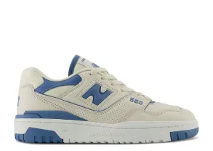 New Balance 550 Linen Heron Blue Work Break Flexible Fabric