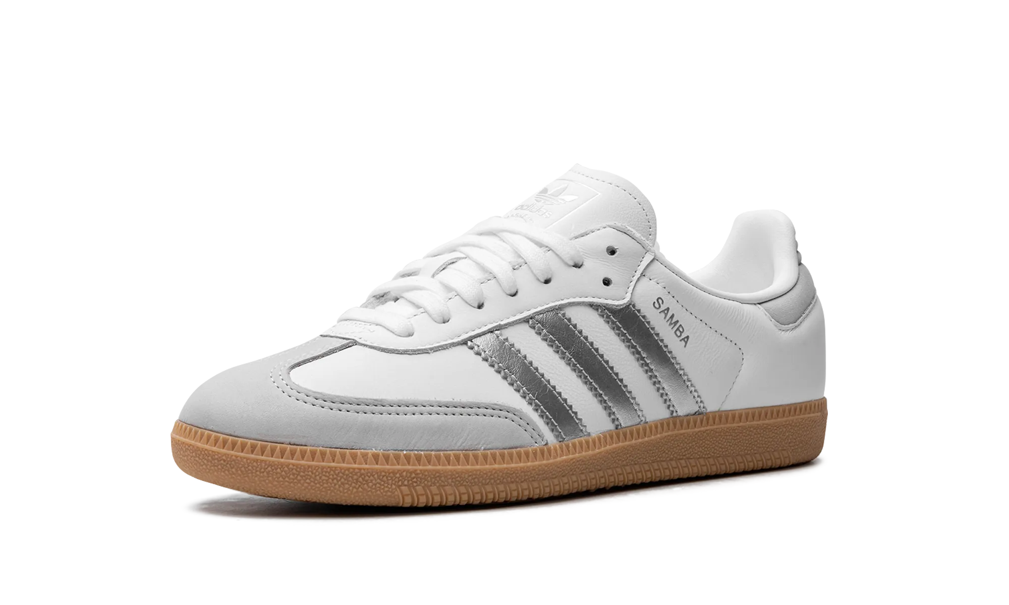 Samba OG WMNS "White Silver Metallic Grey" Shockproof Heel Shady Hike