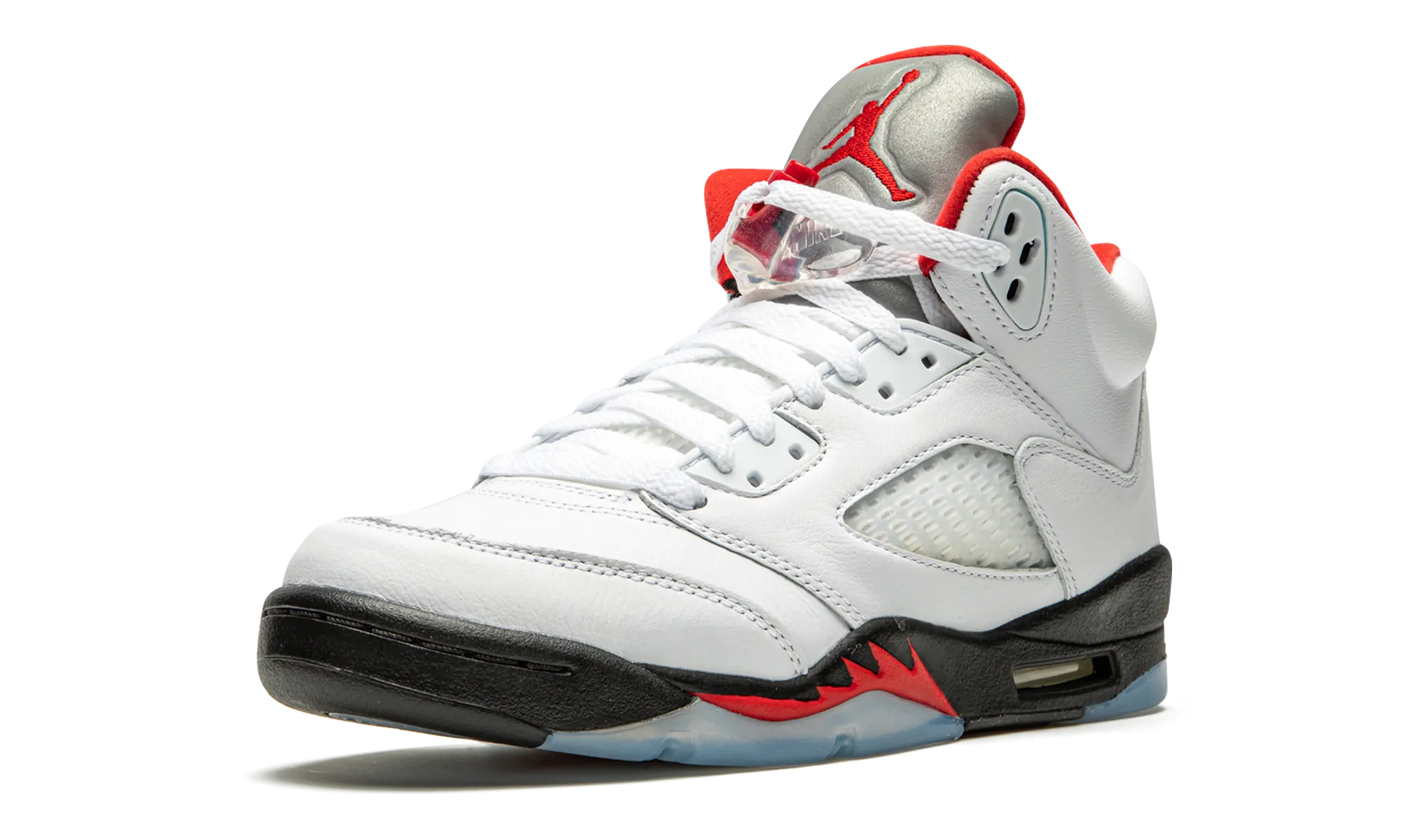 Comfort Fit Jordan 5 Retro "Fire Red Silver Tongue" Grade School