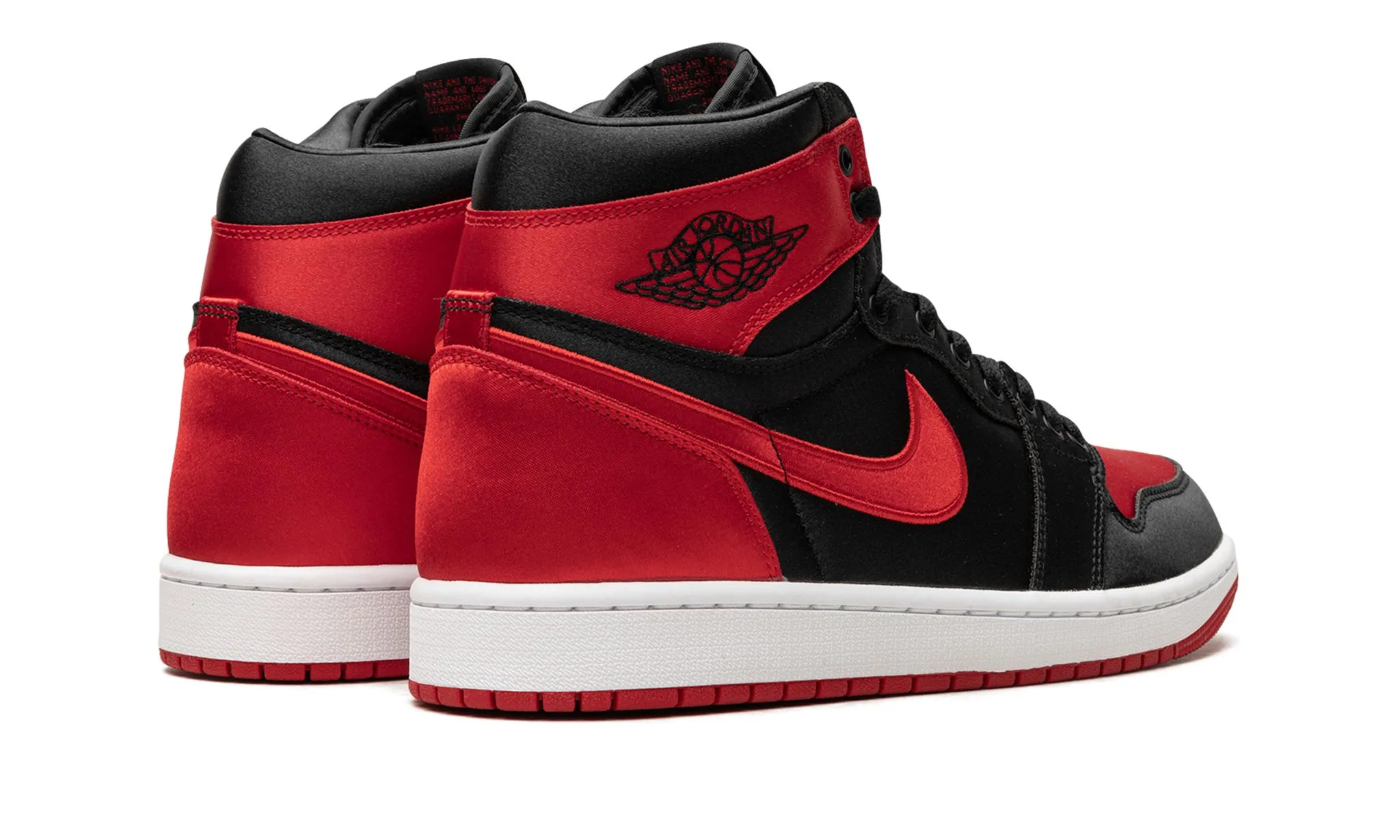 Air Jordan 1 Retro High OG Satin Bred Womens synthetic leather Grip Support