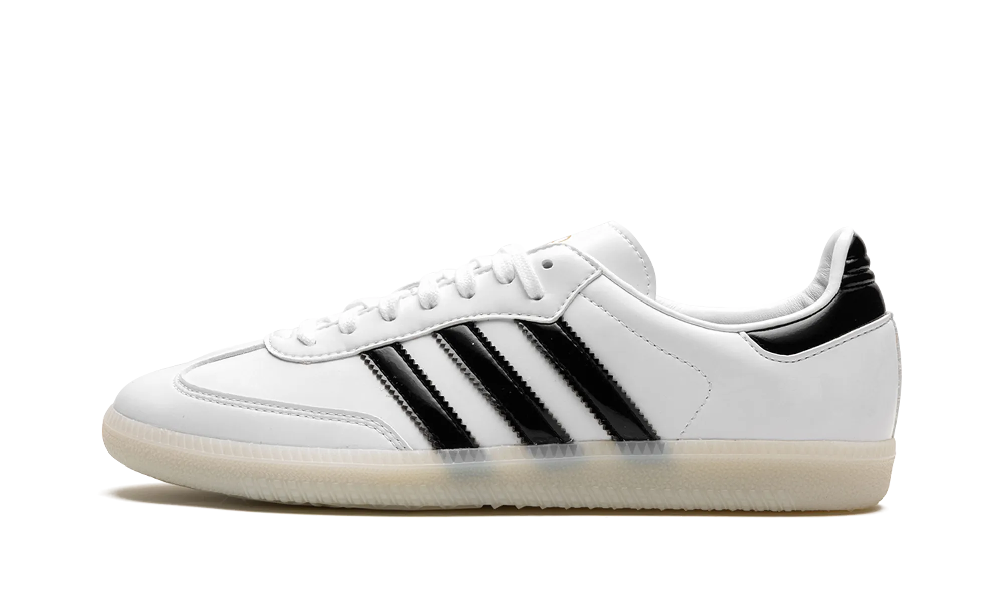 Samba "Jason Dill - White Patent Leather" morning run Mesh Lining