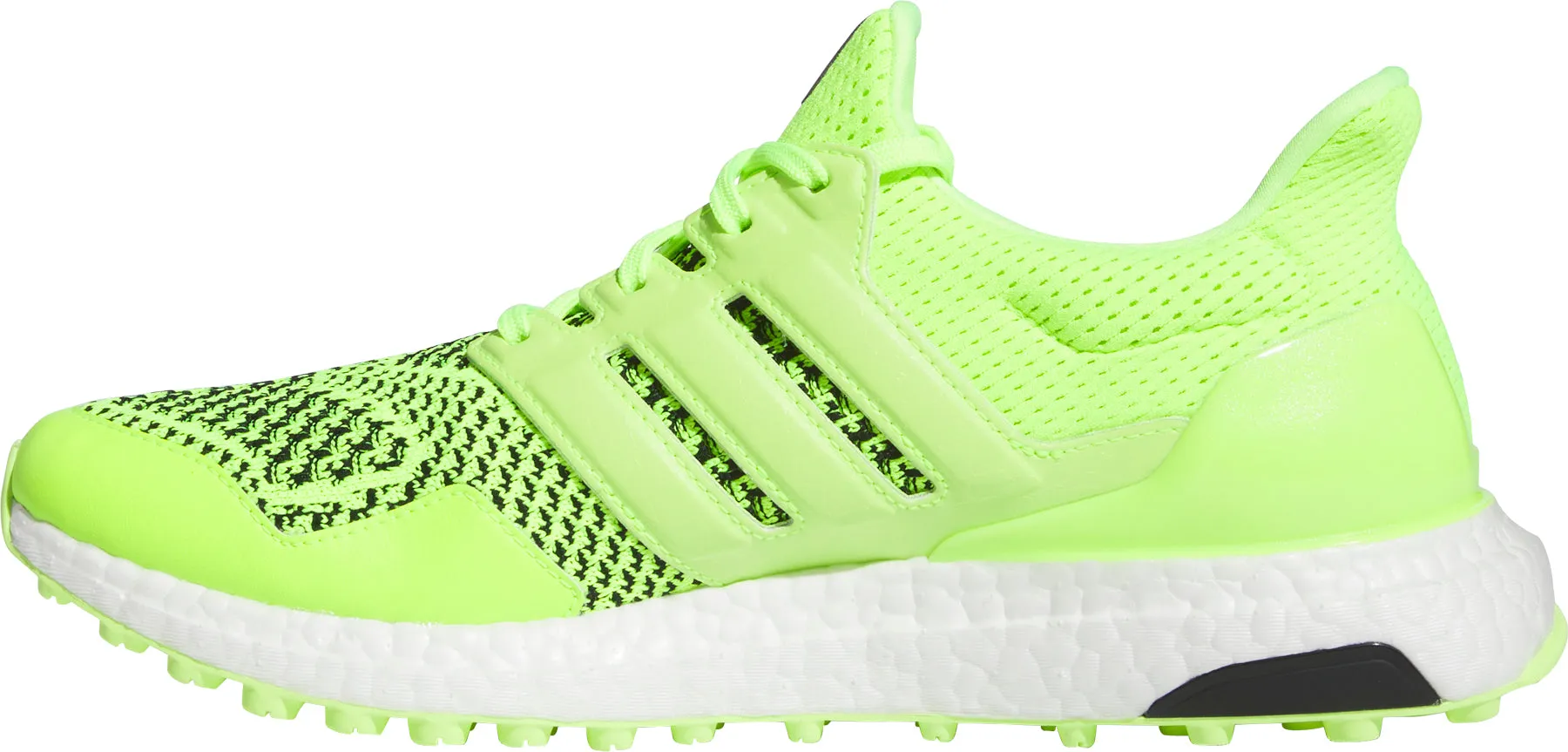 adidas Ultra Boost Spikeless Golf Shoes - Green Balanced Ride Soft Cushioned Upper