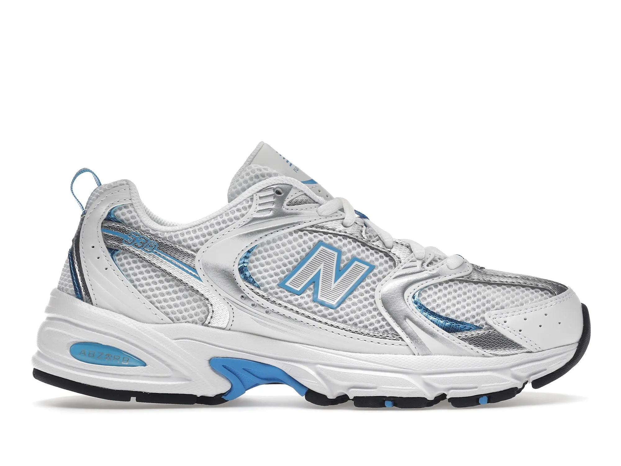 New Balance 530 White Sky Blue Comfort Strap Italian Glam