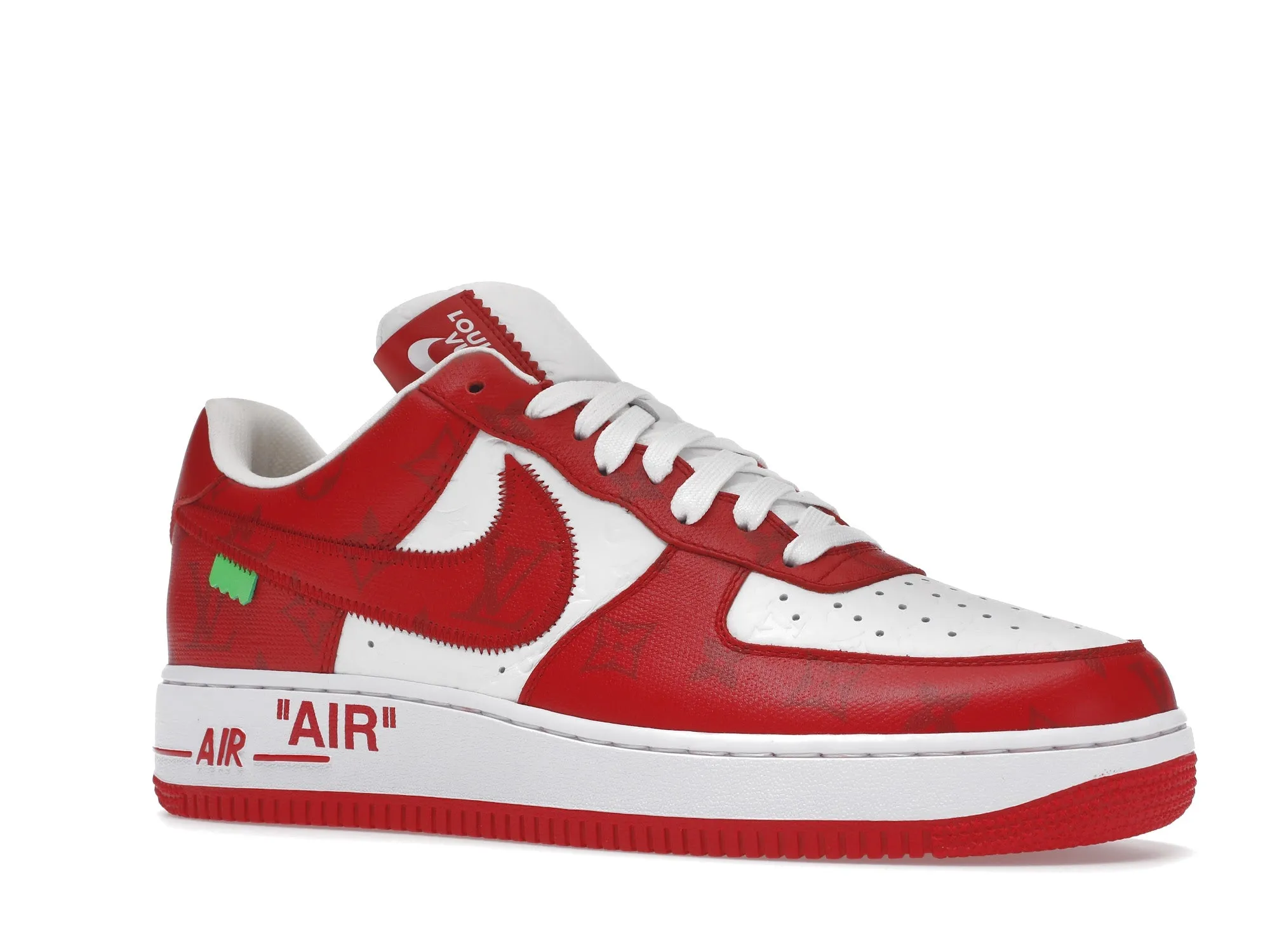 Shock Absorbing Louis Vuitton Nike Air Force 1 Low By Virgil Abloh White Red