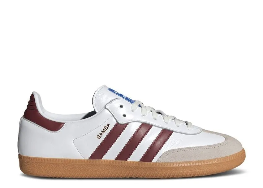 Adidas Samba OG White Burgundy Gum ClassicDesign