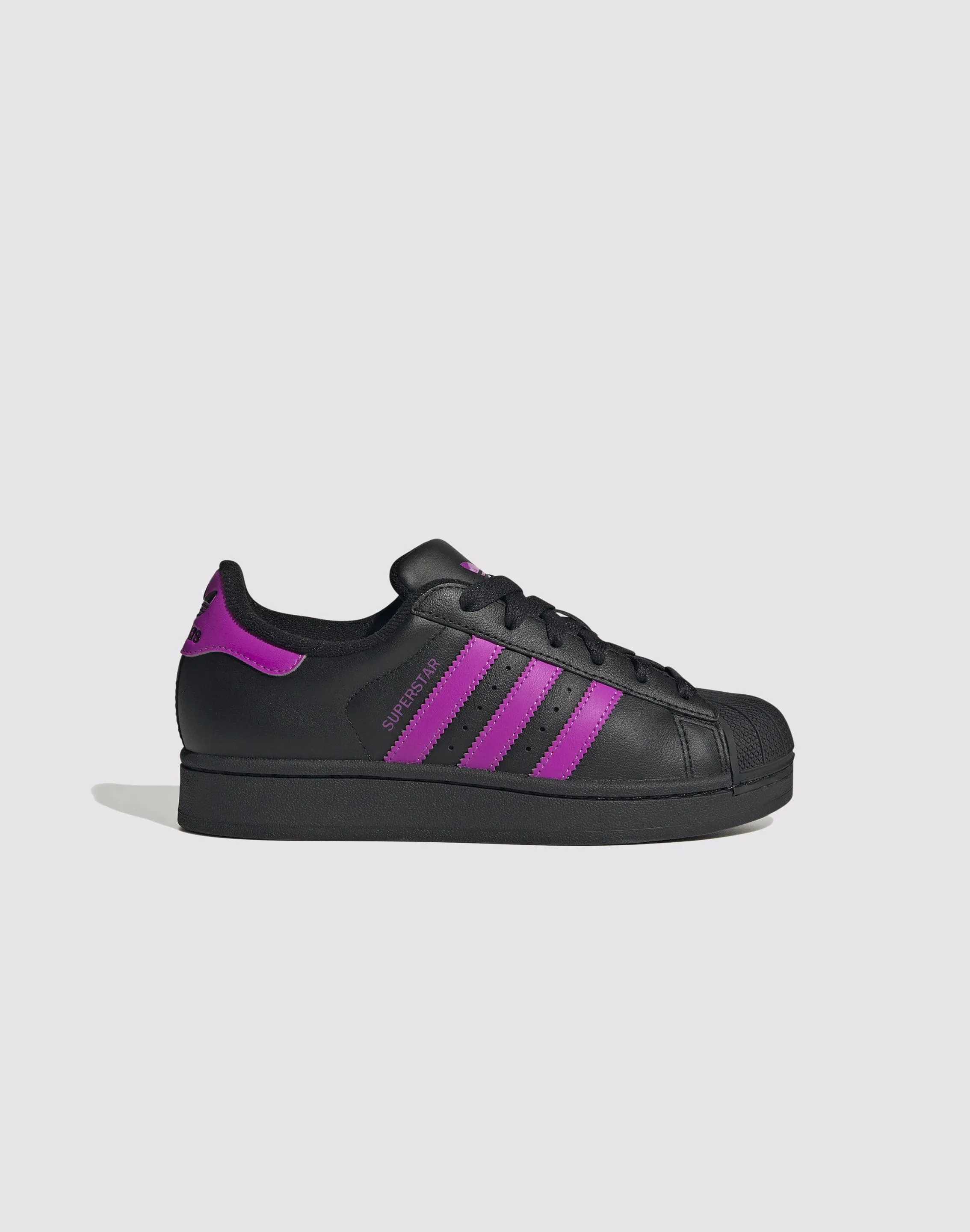 Comfy Steps Storm Step Adidas Originals Superstar II "Black/Flash Pink" Grade School Girls'