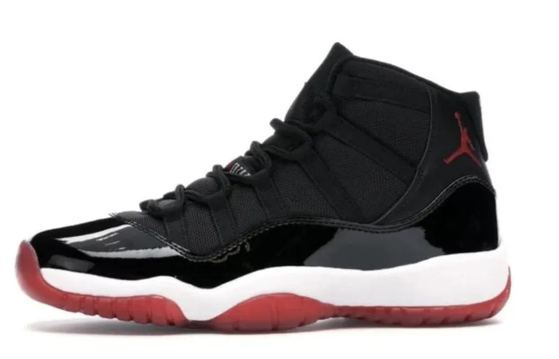 Flat Base Nike Jordan 11 Retro Playoffs Bred 2019 GS (378038-061) Grade School Size 5Y-6Y
