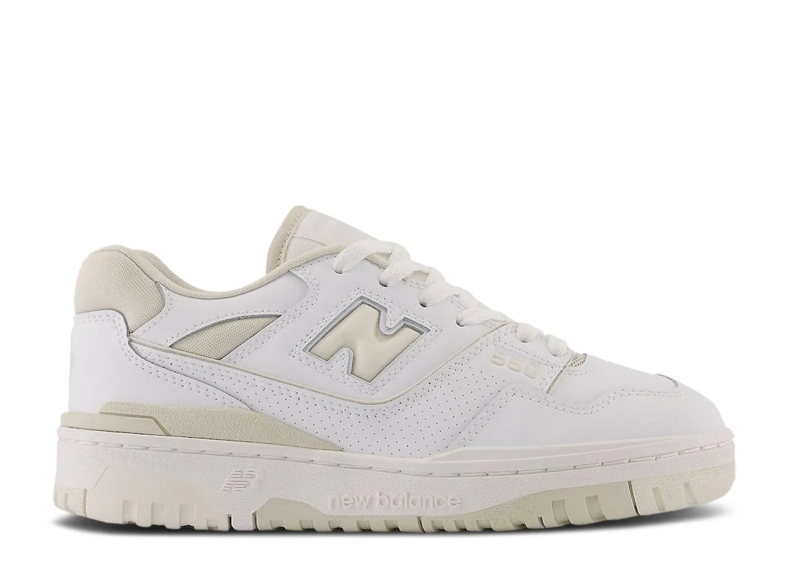 All Day Use Indoor Friendly New Balance 550 White Beige