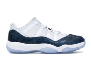 Classic Lines Leaf Jog Jordan 11 Retro Low Snake Navy (2019)