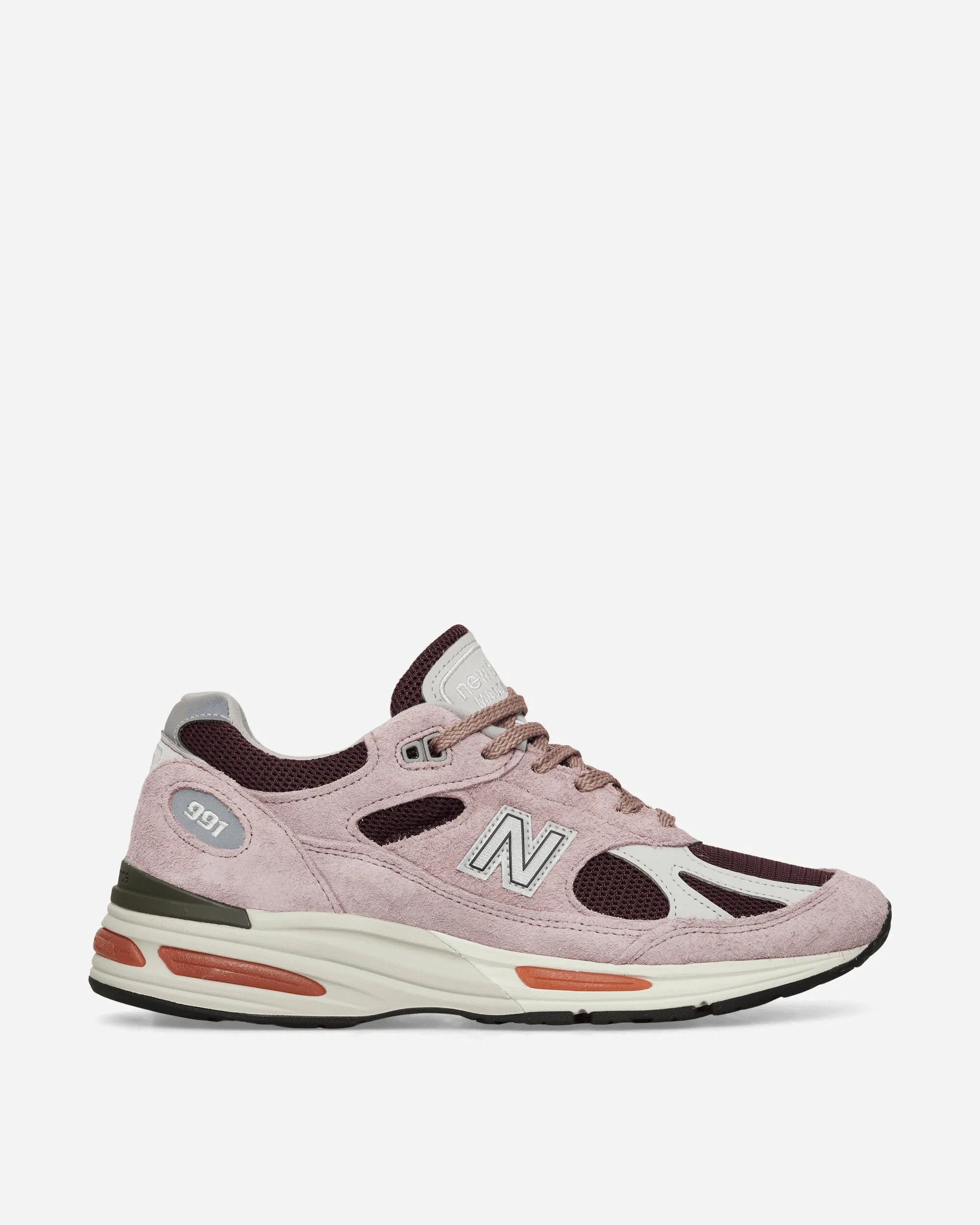 Made in UK 991v2 Grape Sorbet Sneakers Deauville Mauve Star Shine Water Edge