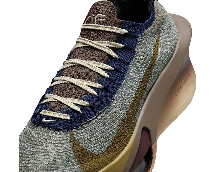 Nike Air ZoomX Alphafly 3 Premium "Ironstone" heavy - duty - upper - feature shoes