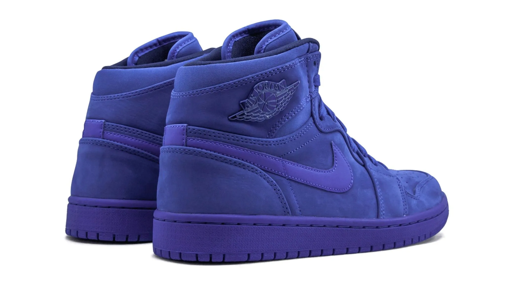 Comfy Fit Monochrome Style Wmns Air Jordan 1 High Prm Blue Suede