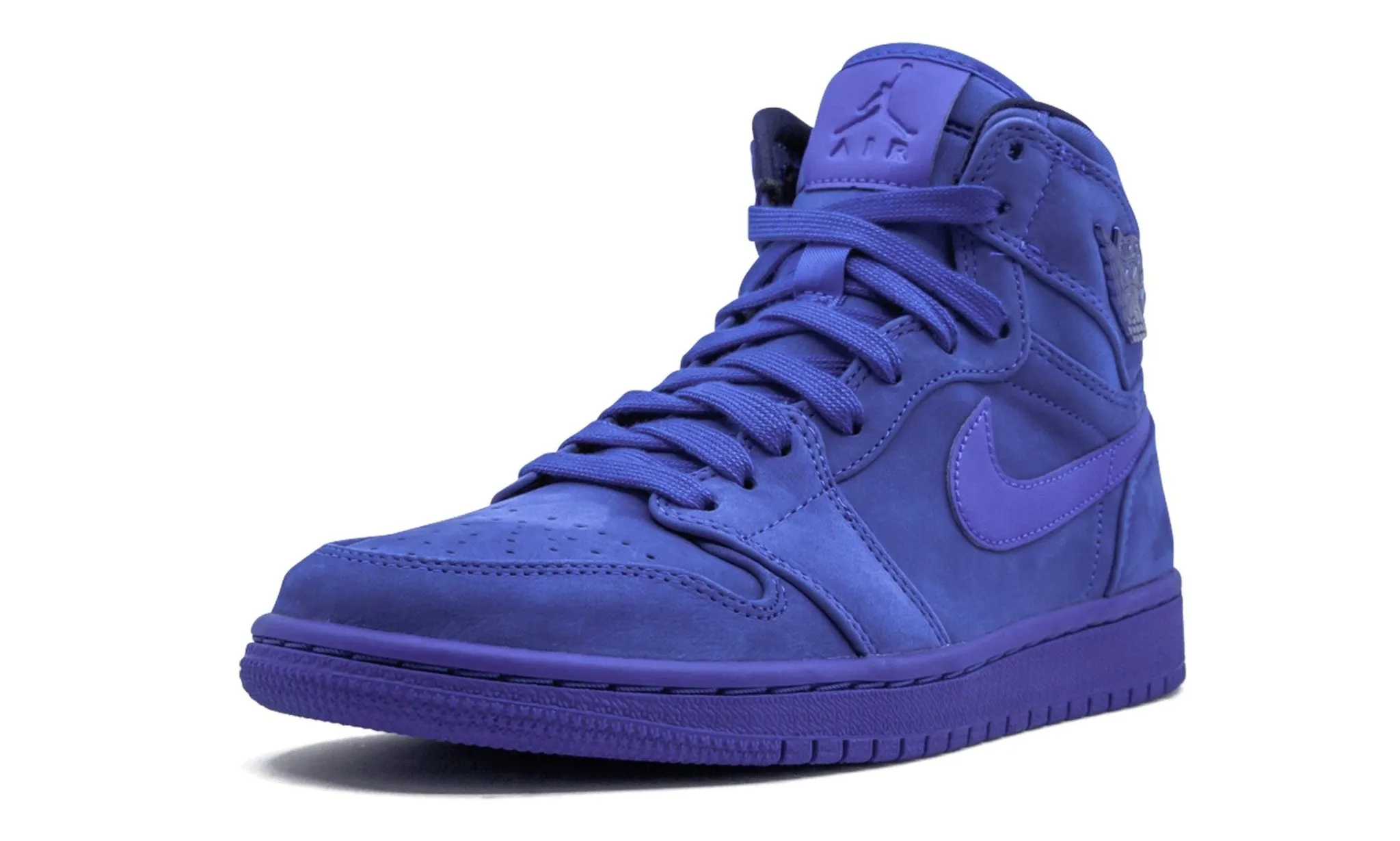 Wmns Air Jordan 1 High Prm Blue Suede Steady Pace Bend Step