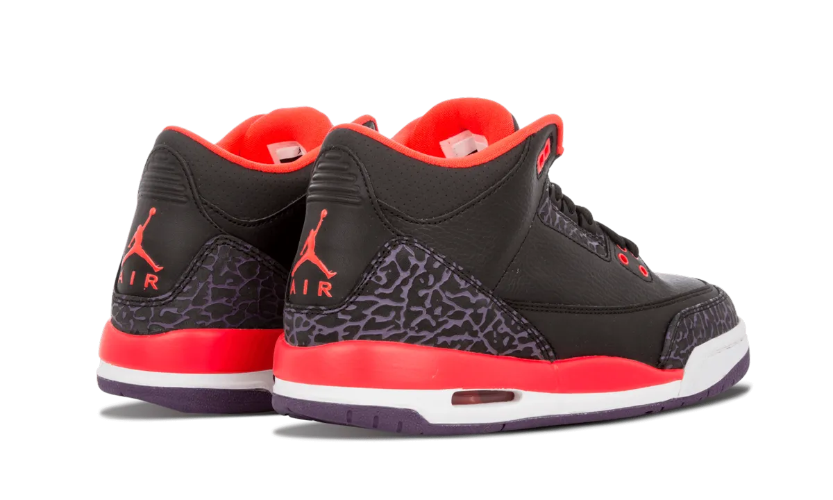 Air Jordan 3 Retro GS "Crimson" Prairie Run