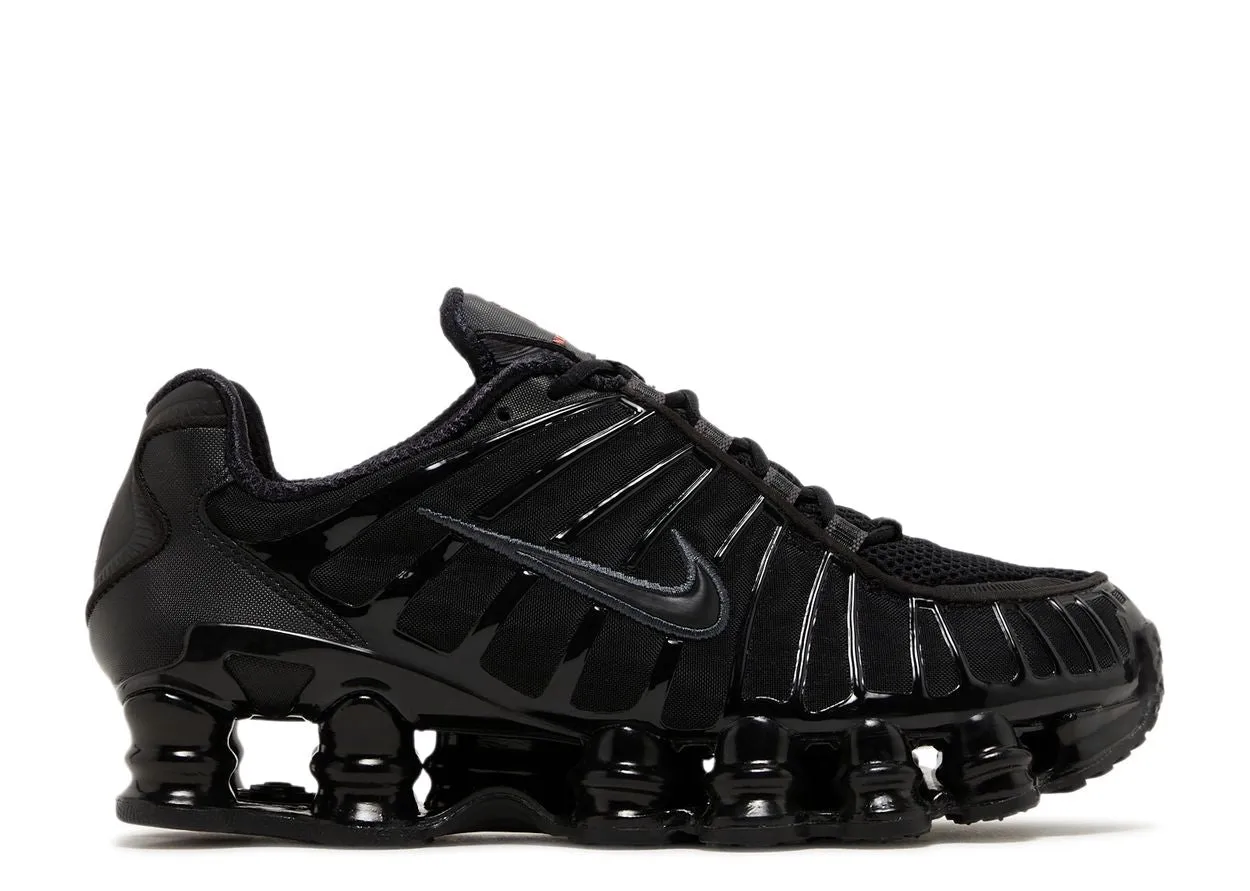 Nike Shox TL Black Flexibility - zones moisture - wicking fabric