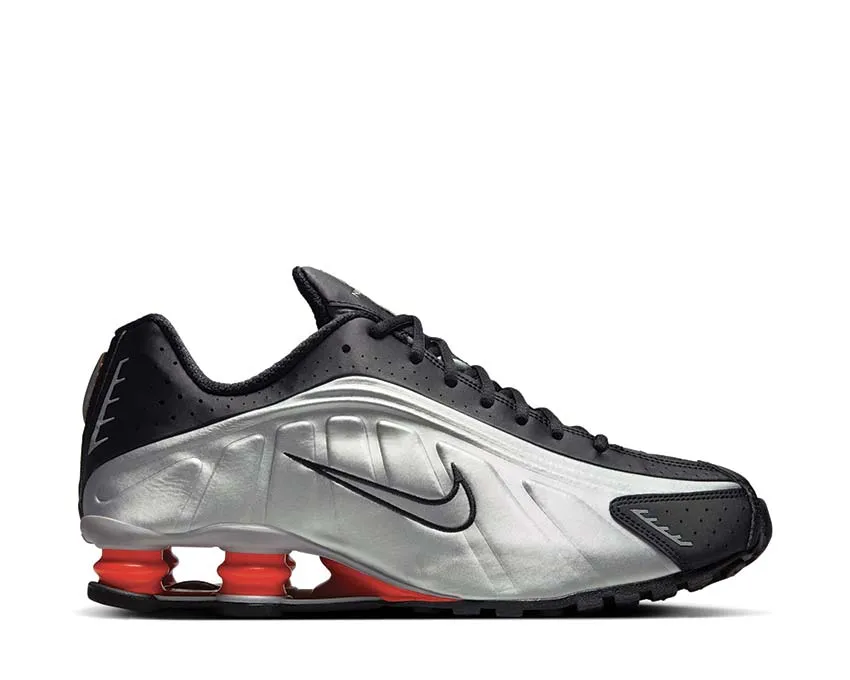 Nike Shox R4 "Metallic Silver" adjustable straps shoes patent - leather - finish - design shoes