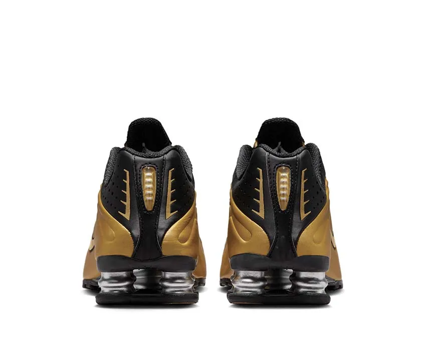 weekday running footwear Nike Shox R4 "Metallic Gold"
