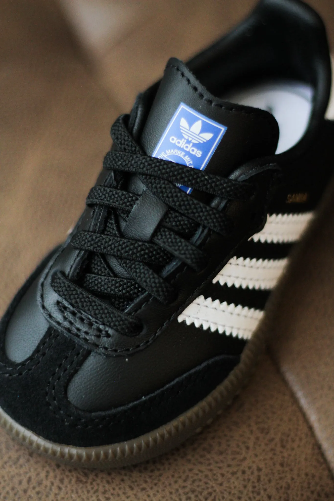 synthetic leather SAMBA OG (TD) "CORE BLACK" Stretchable