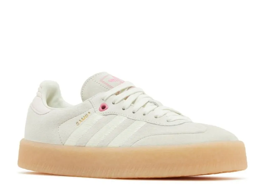 Adidas Sambae Ivory Pink Fusion Slip Resistant Outsole