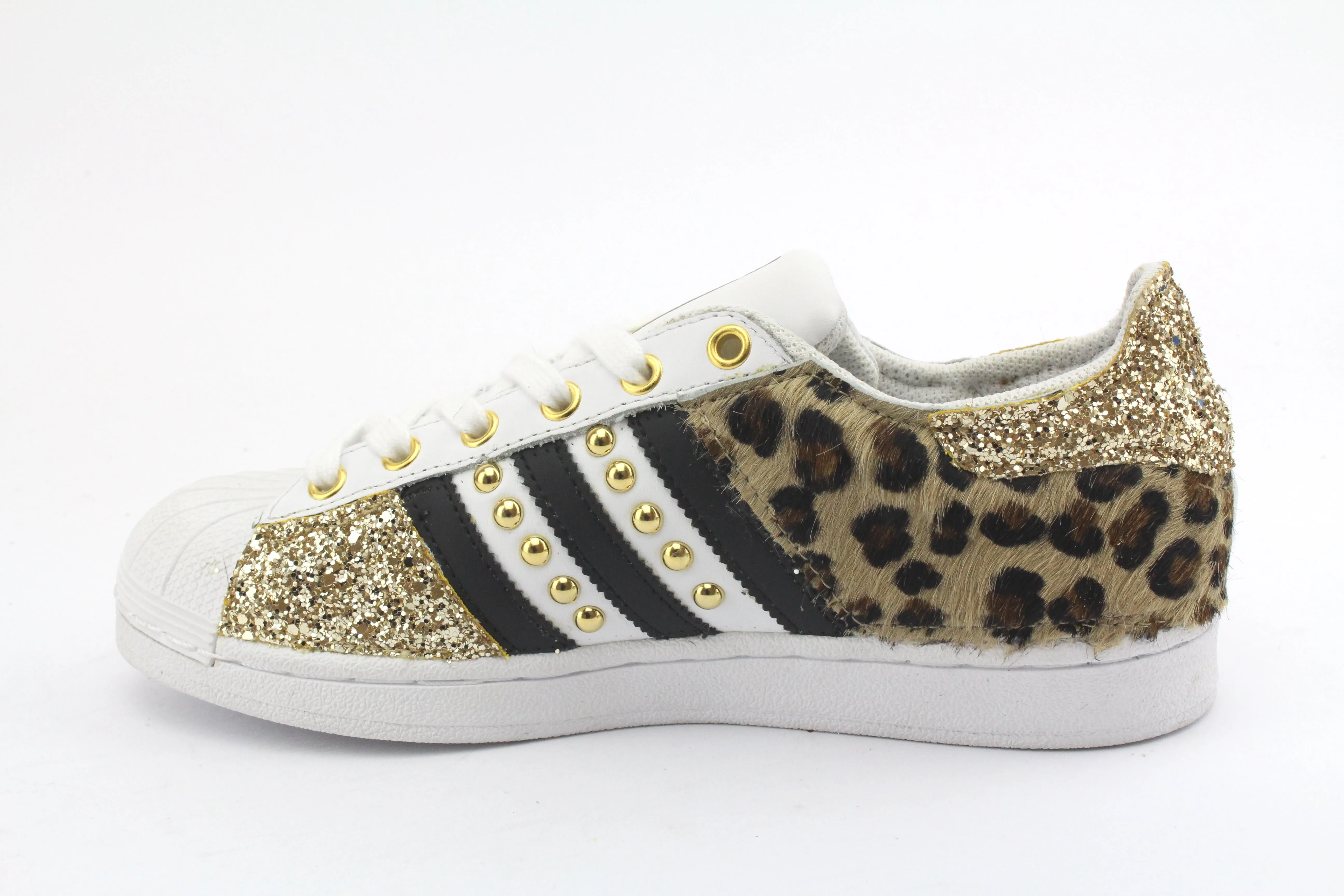 Clean Stitch Adidas Superstar Maculate Glitter Gold & Borchie
