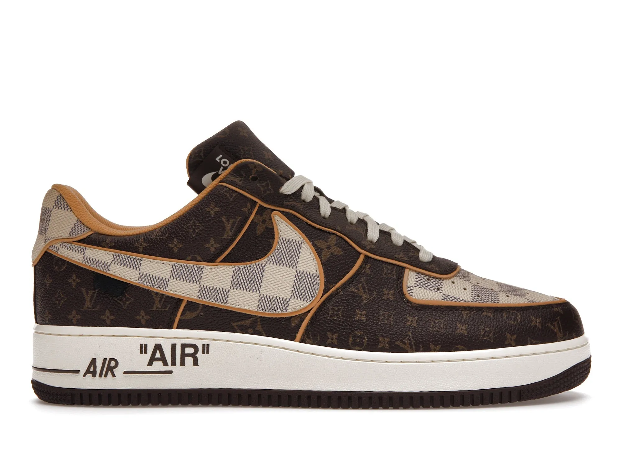 Dynamic Use Yellow Sun Nike Air Force 1 Low Louis Vuitton Monogram Brown Damier Azur
