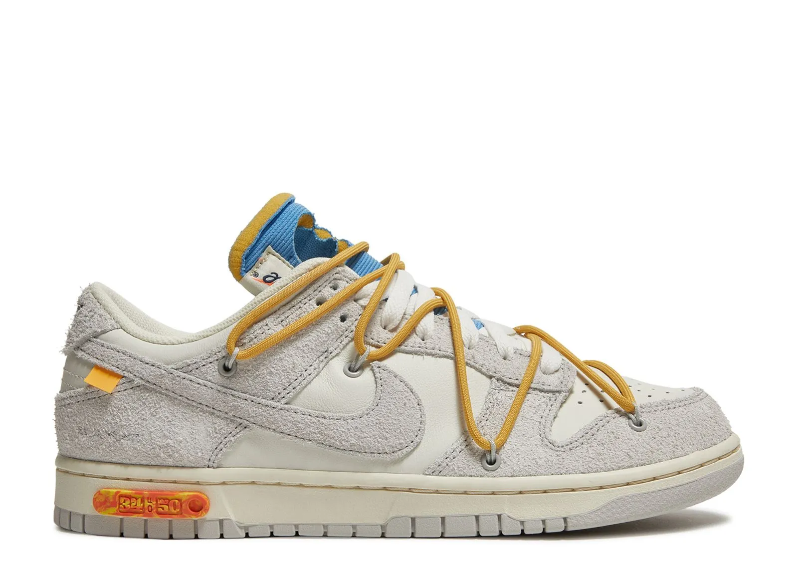 Nike Dunk Low Off-White Lot 34 Flexible   strap Long Lasting