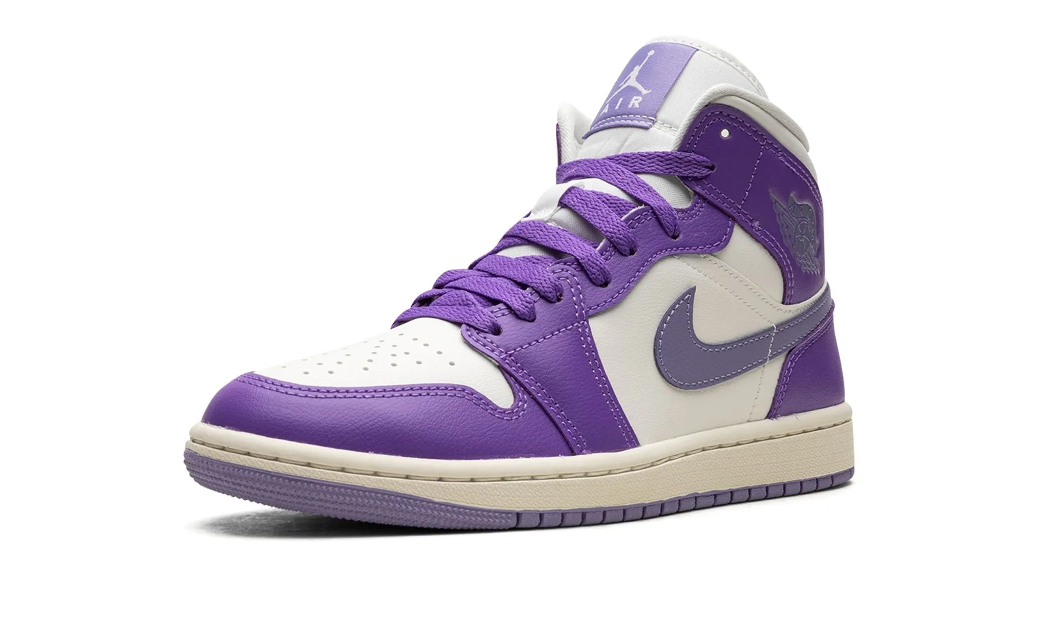 Wmns Air Jordan 1 Mid 'Action Grape' Flex Step Breathable   fabric
