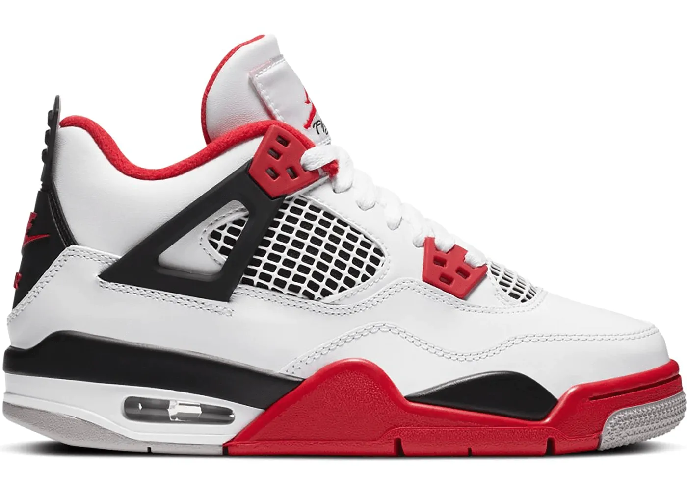 Natural Flow Urban Pulse Jordan 4 Retro Fire Red (2020) (GS)