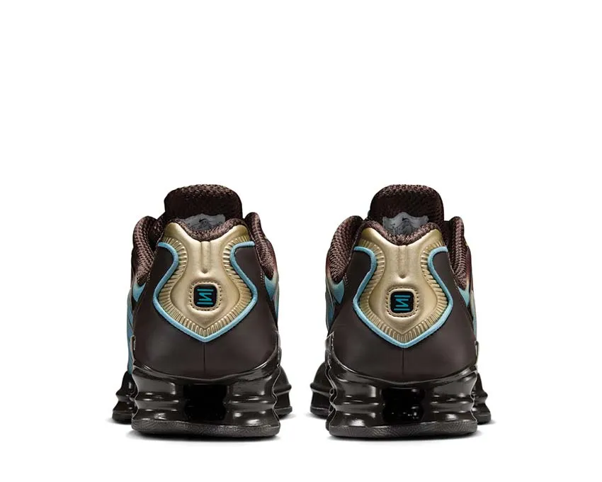 Nike Shox TL W "Velvet Brown" running in a fun run shoes spandex running wear