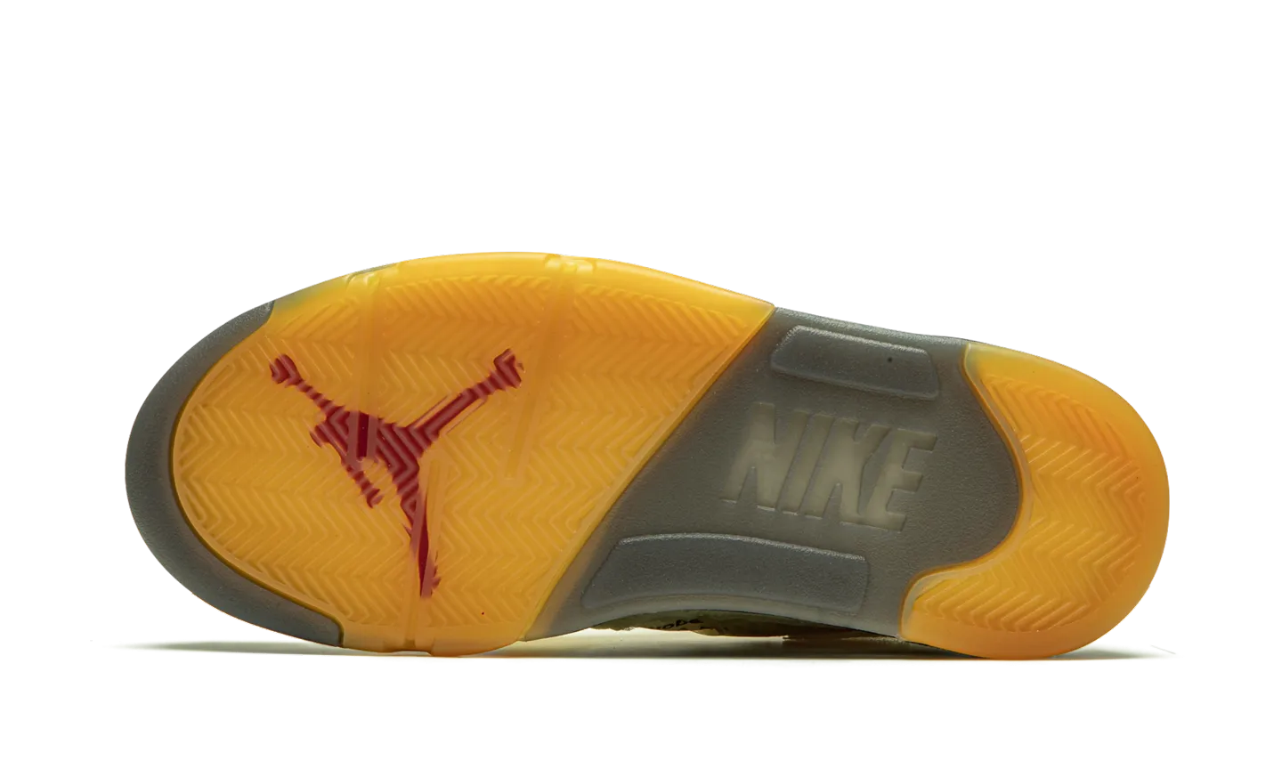 Jordan 5 Retro X Off-White "Sail" Active Steps