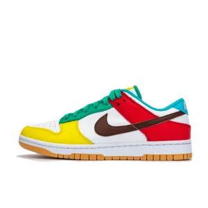 Nike Dunk Low "Free 99 White" Grade School Relax Fit Ultra grip