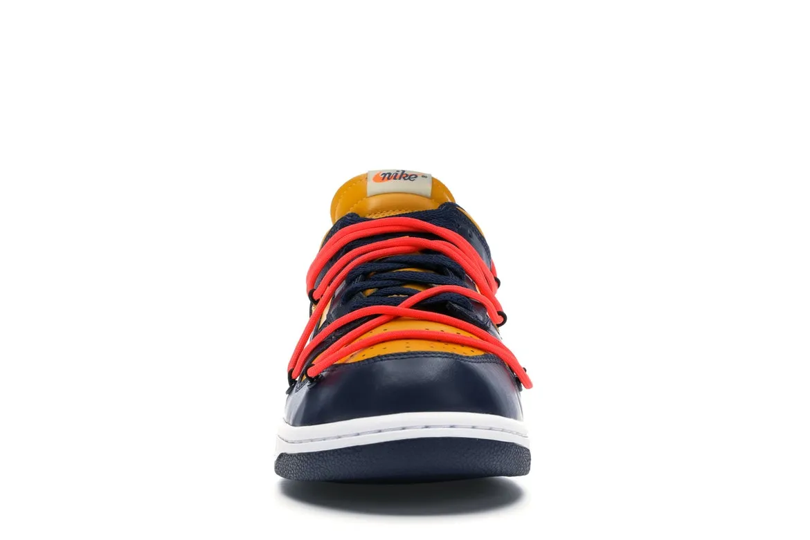 Nike Dunk Low Off-White University Gold Marathon Walk Move Free