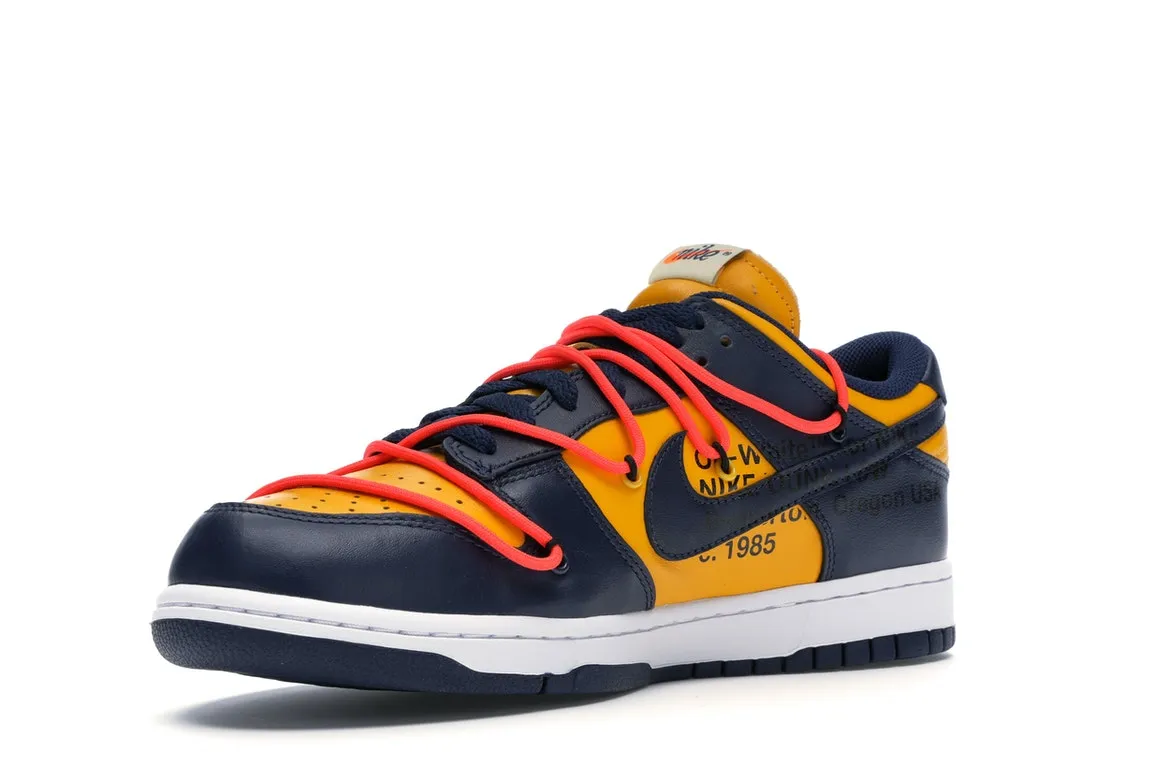 Nike Dunk Low Off-White University Gold Stay Active Lace Option