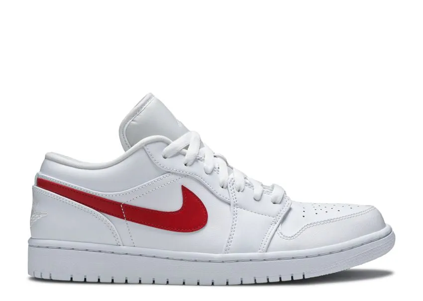 Air Jordan 1 Low White University Red Work Day Fit Buckle Design