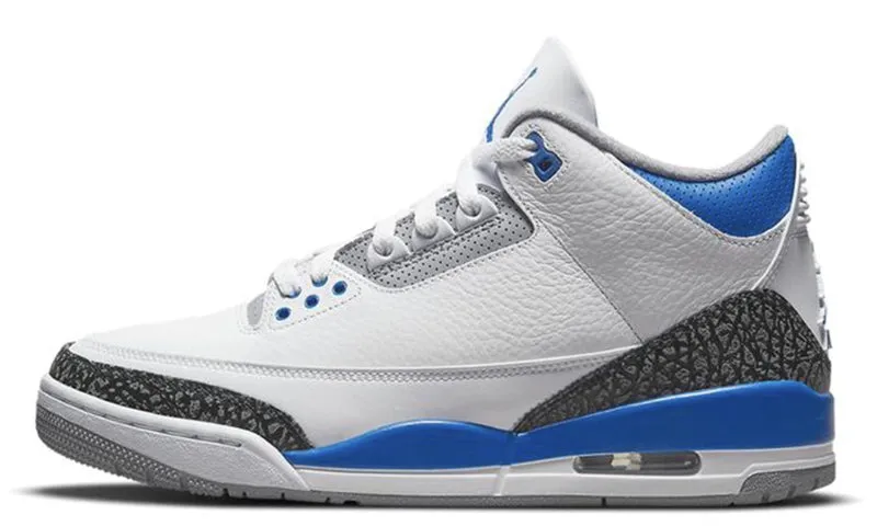 Nike Jordan 3 Retro Racer Blue 2021 (CT8532-145) Men's Size 7-11 Travel Essential Urban Walker